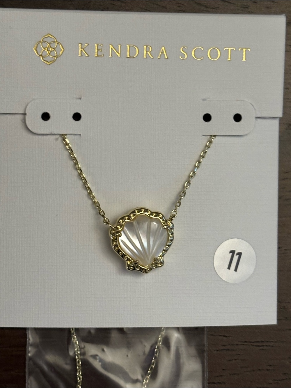 Kendra Scott Gold Mother-of-Pearl Shell Pendant Necklace